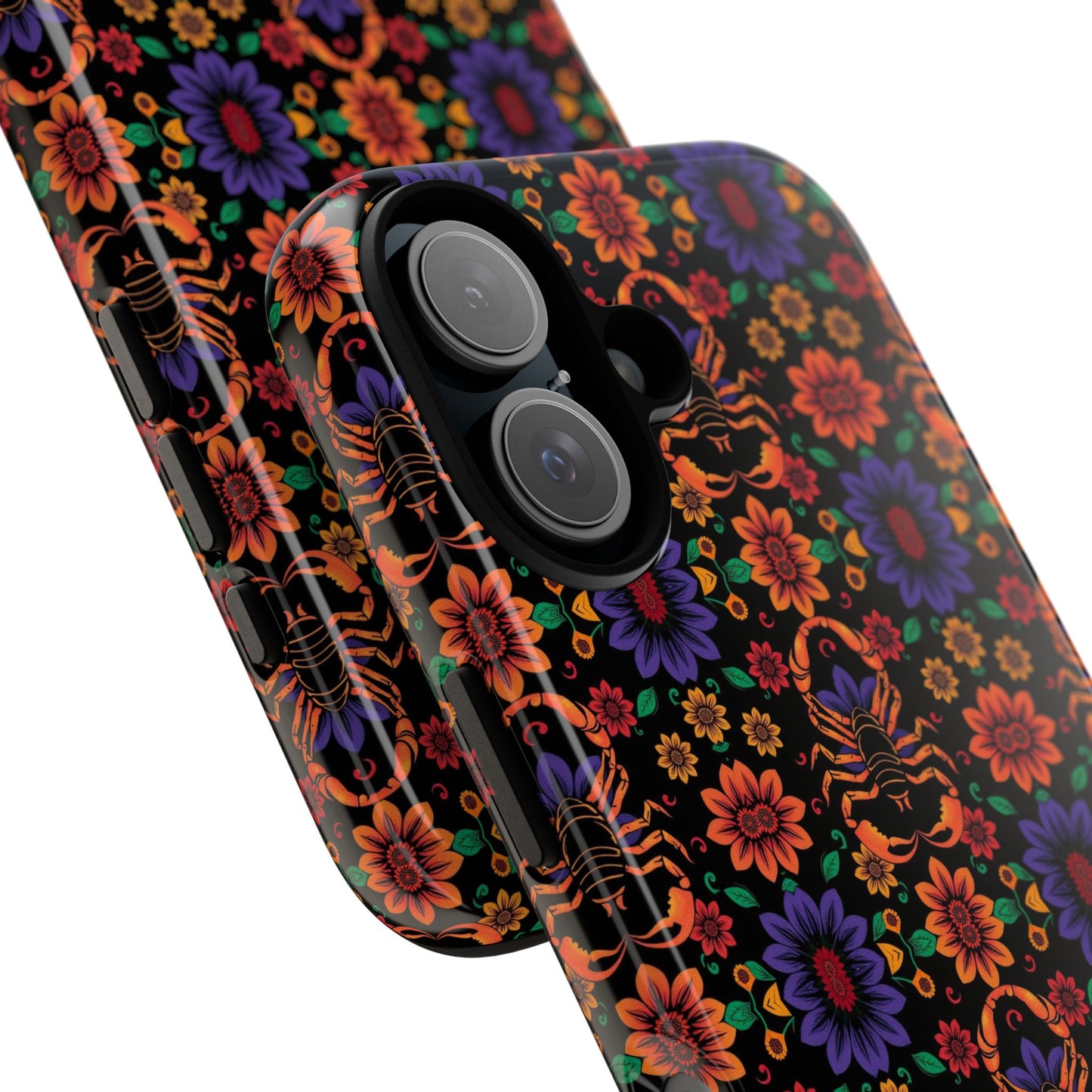 Tough Cases, Scorpio, Zodiac, Flower Pattern