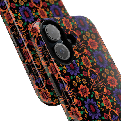 Tough Cases, Scorpio, Zodiac, Flower Pattern