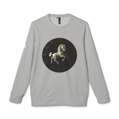 Adidas, Unisex Fleece Crewneck Sweatshirt, Capricorn, Space Animal, Zodiac