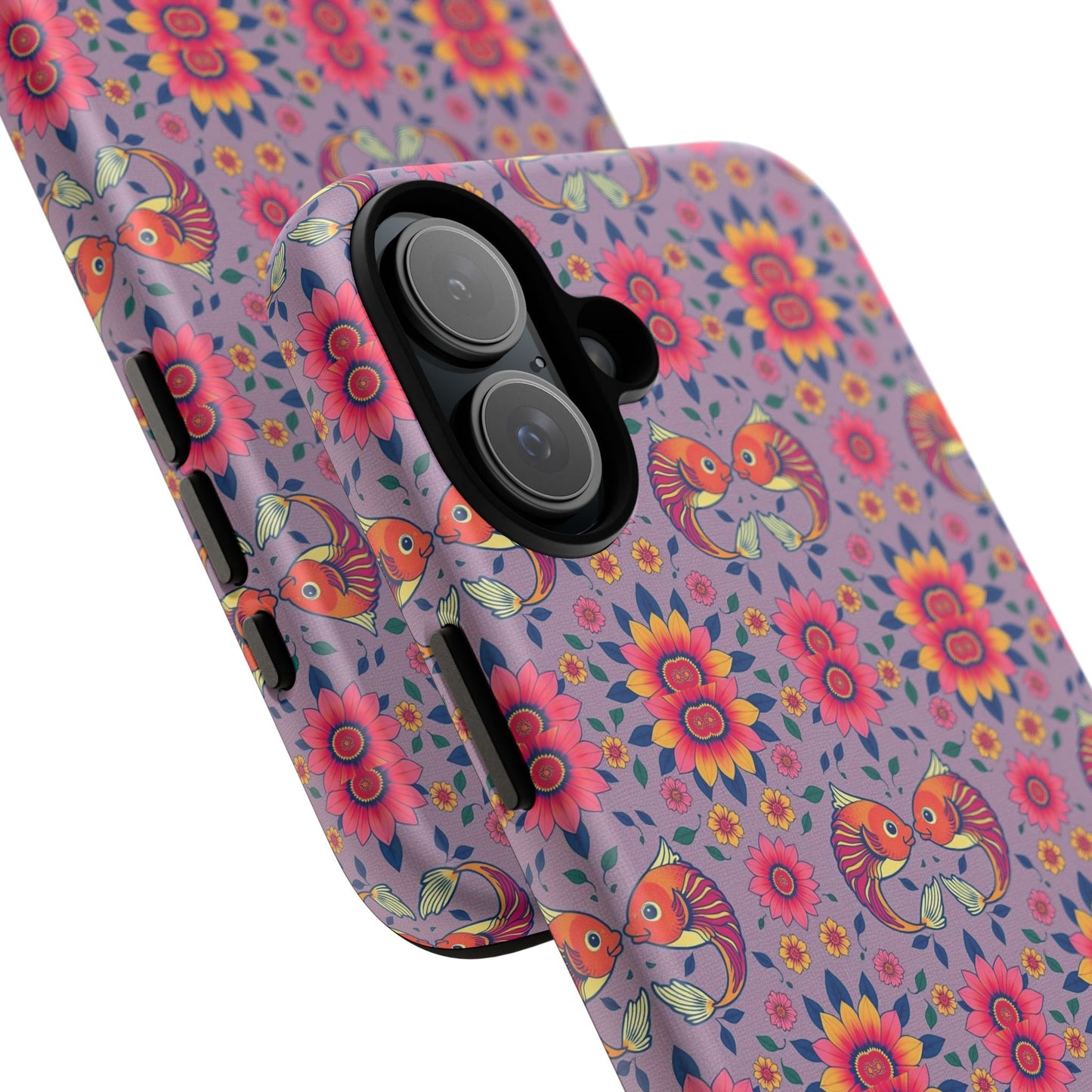 Tough Cases, Pisces, Zodiac v3, Flower Pattern