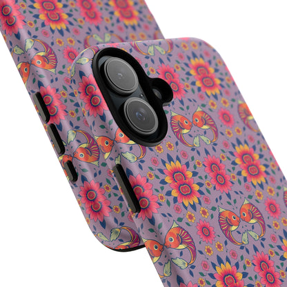 Tough Cases, Pisces, Zodiac v3, Flower Pattern