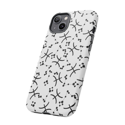 Tough Cases with the Pisces Zodiac sign for iPhone, Samsung Galaxy, and Google Pixel devices