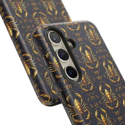Tough Cases, Scorpio, Zodiac, Metal Pattern