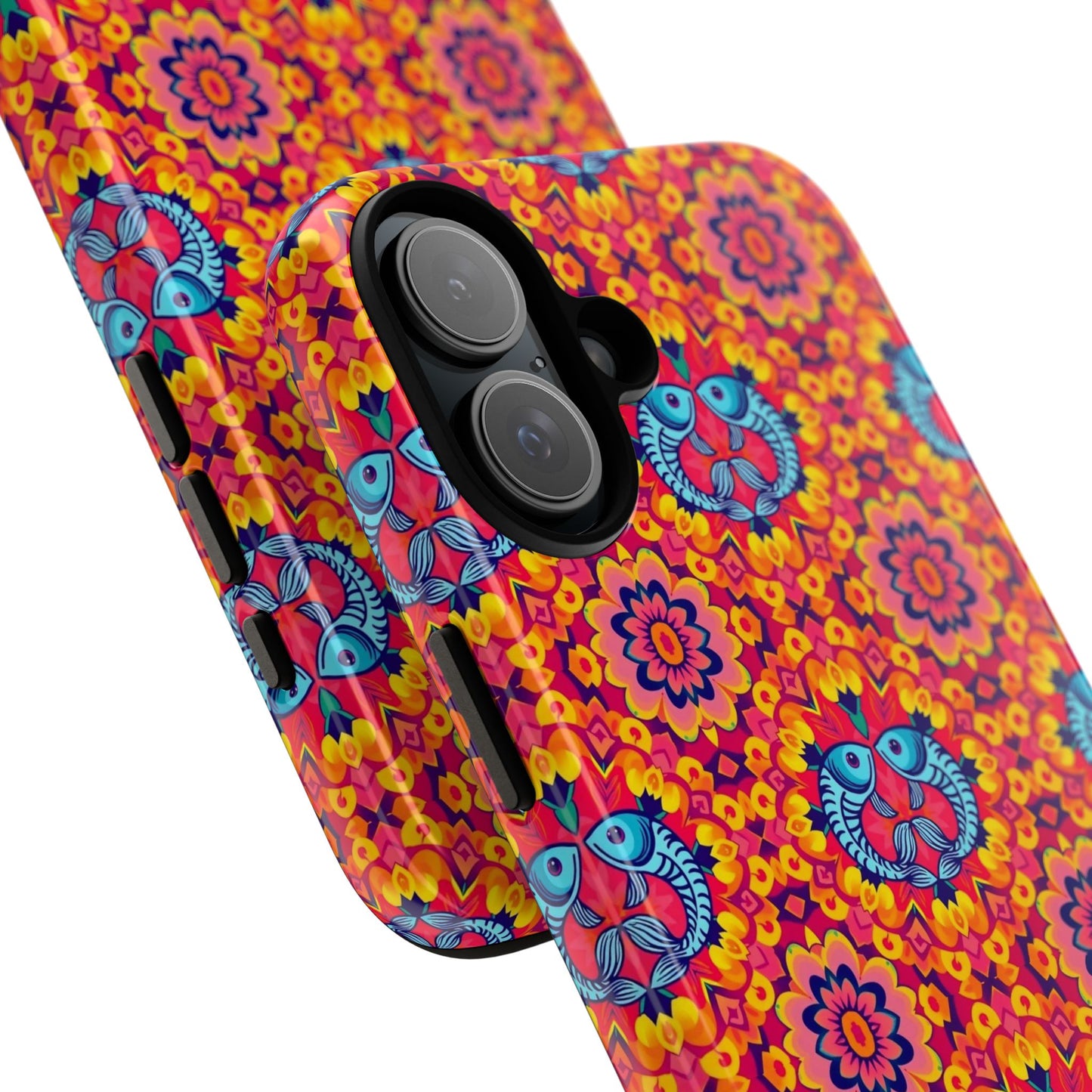 Tough Cases, Pisces, Zodiac v1, Flower Pattern