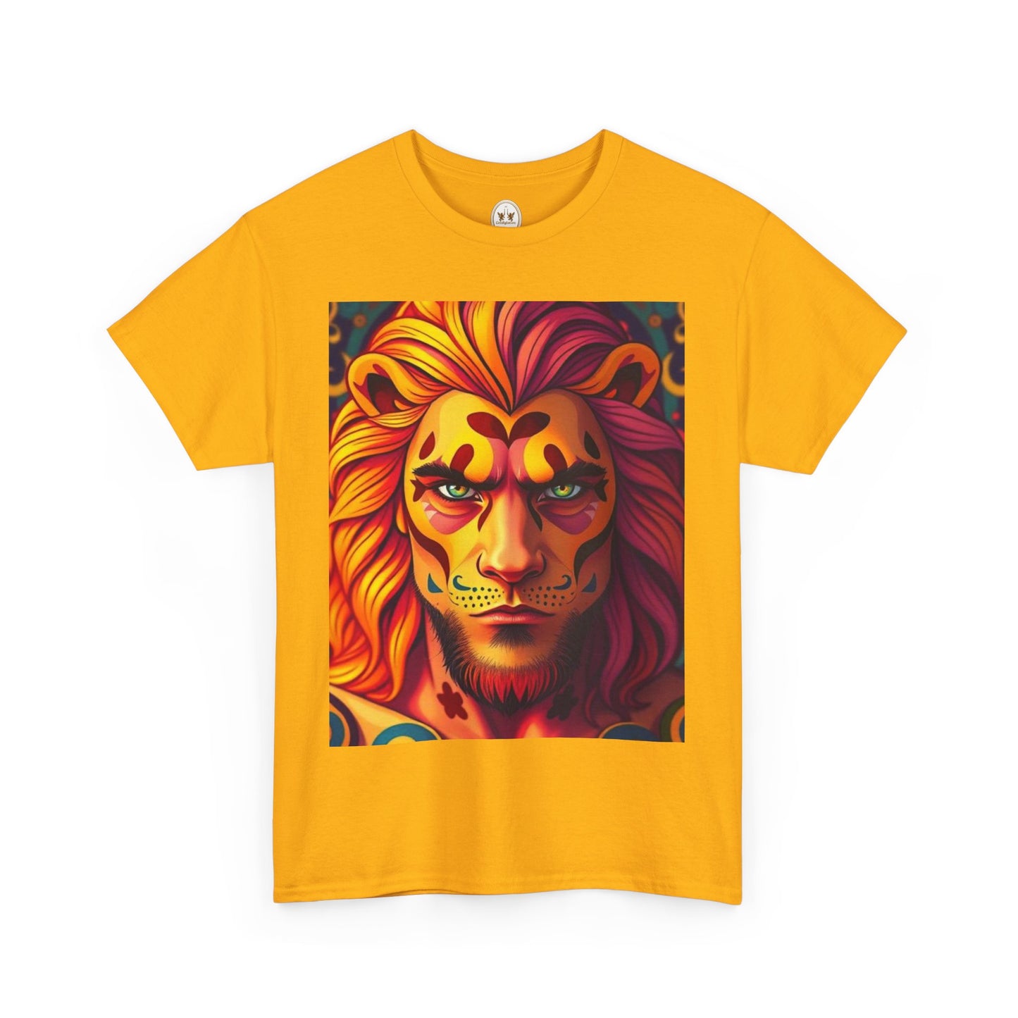 Unisex Heavy Cotton T-Shirt, Leo, Zodiac v2, Sexy Art