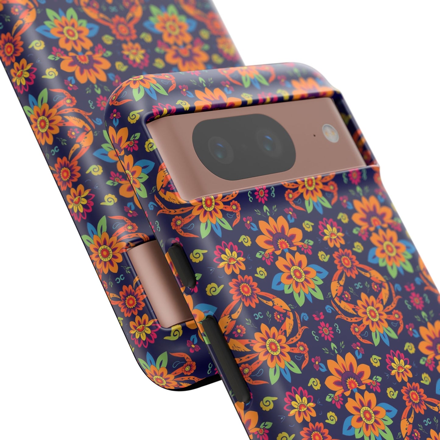 Tough Cases, Cancer, Zodiac, Flower Pattern