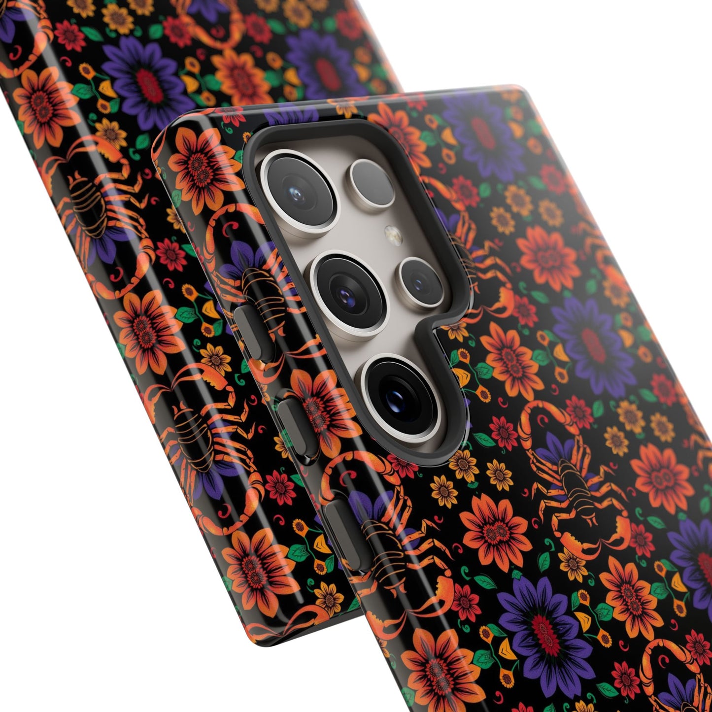 Tough Cases, Scorpio, Zodiac, Flower Pattern