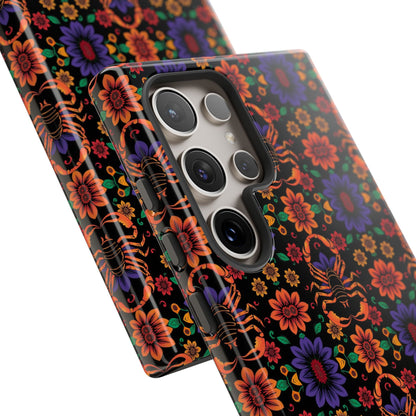 Tough Cases, Scorpio, Zodiac, Flower Pattern