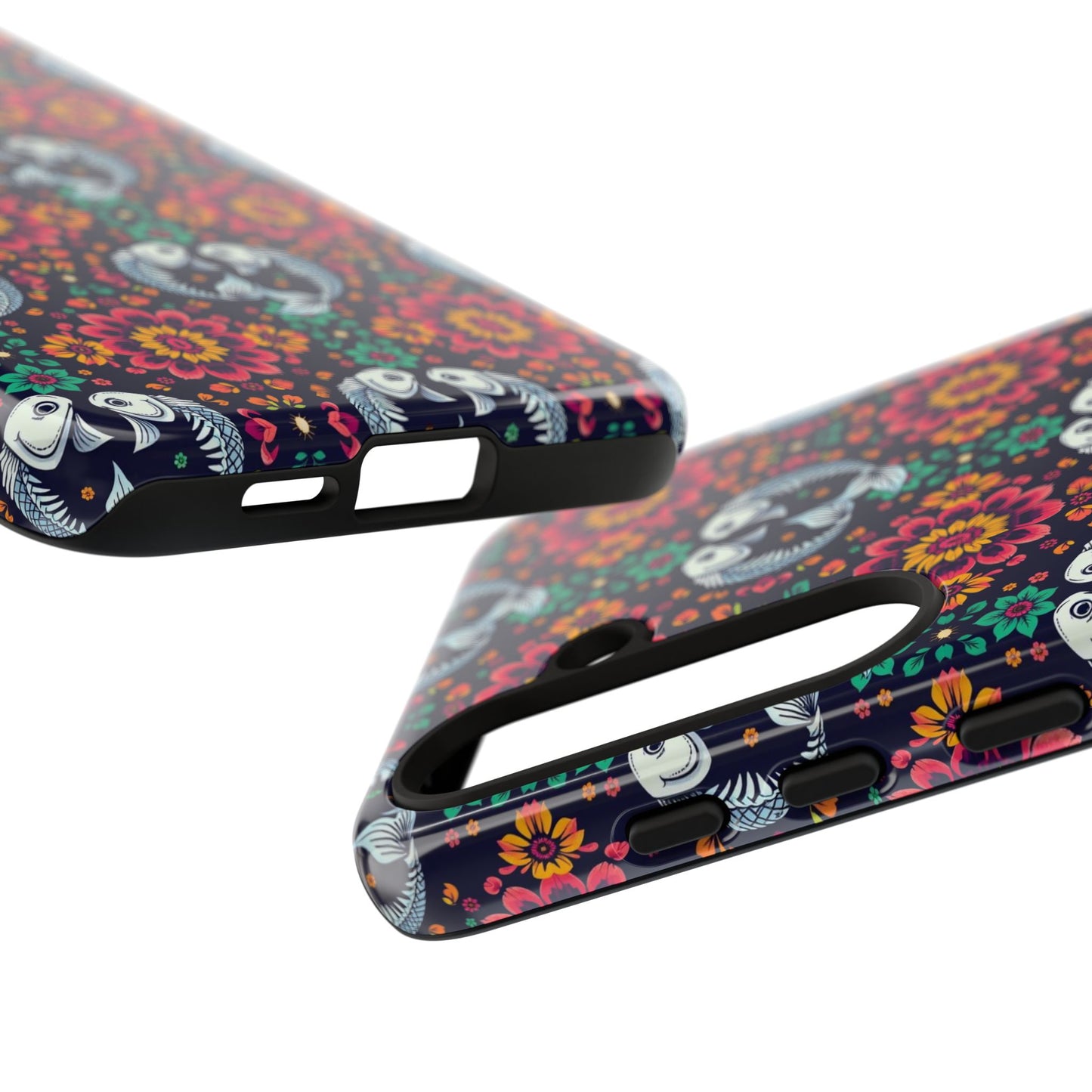 Tough Cases, Pisces, Zodiac v4, Flower Pattern
