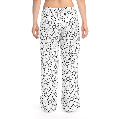 Women's Zodiac Pajama Pants (AOP) Taurus Zodiac Sign