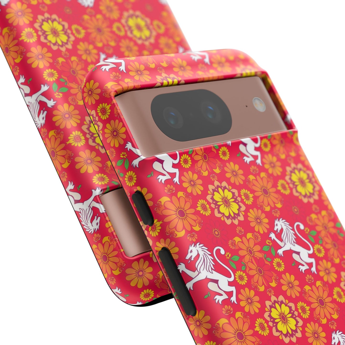 Tough Cases, Leo, Zodiac v4, Flower Pattern