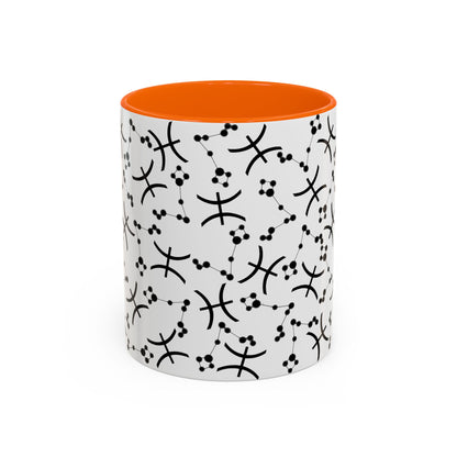 Accent Coffee Mug with the Pisces sign (11, 15oz)