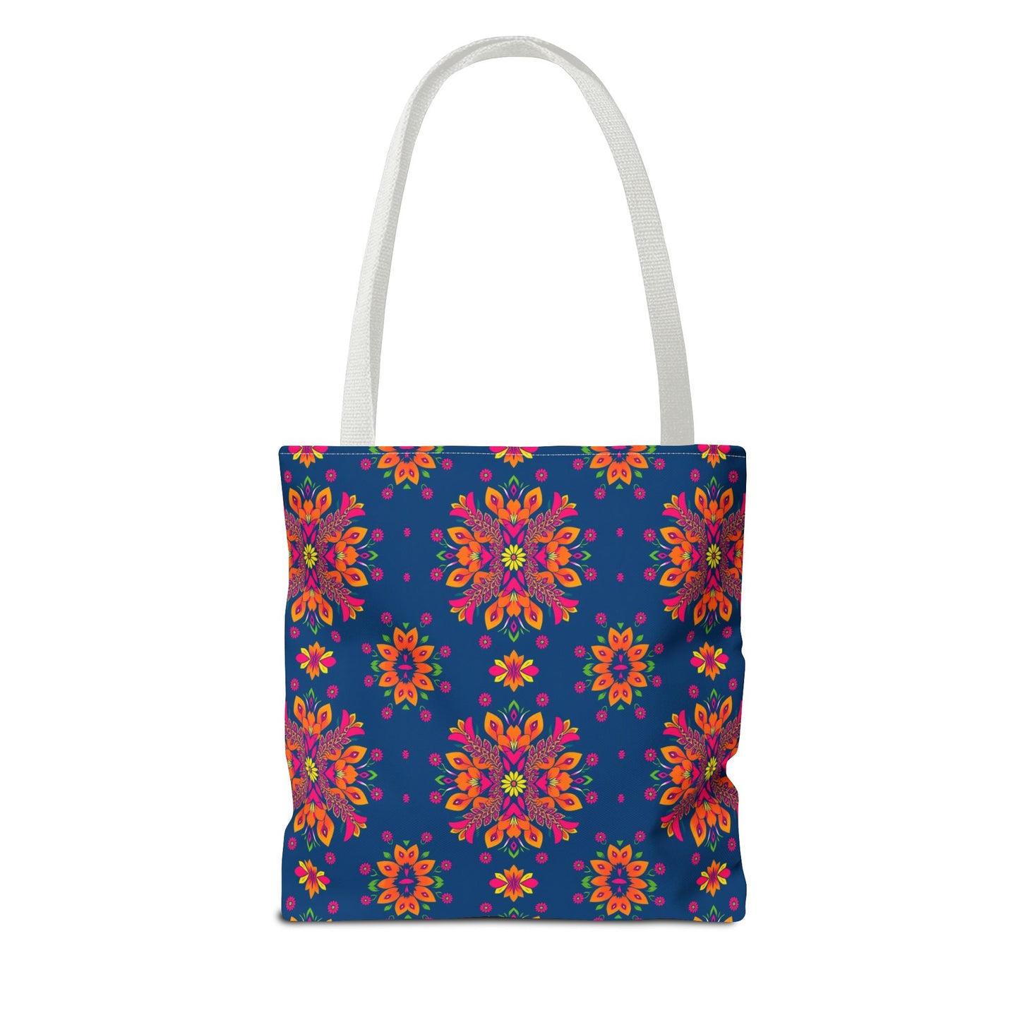 Tote Bag (AOP), Gemini, Zodiac v2, Flower Pattern