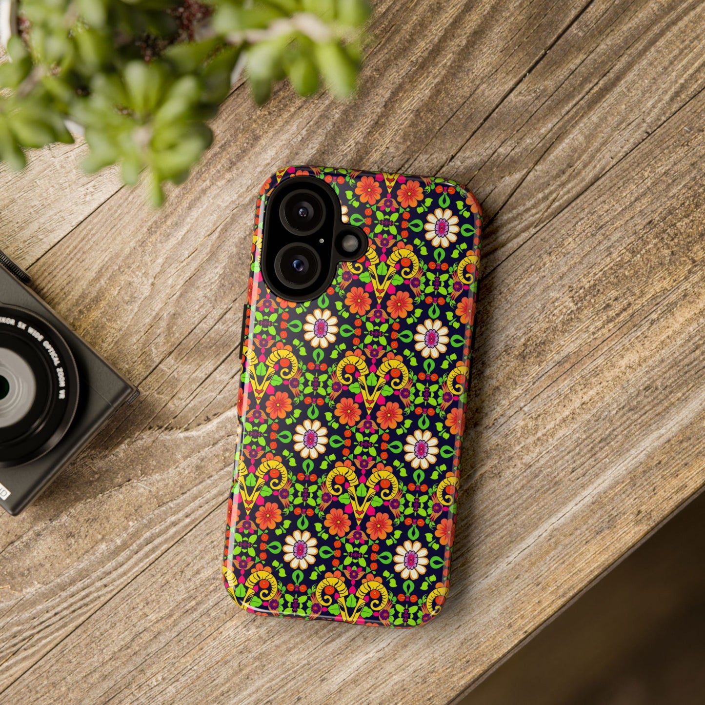 Tough Cases, Aries, Zodiac v4, Flower Pattern