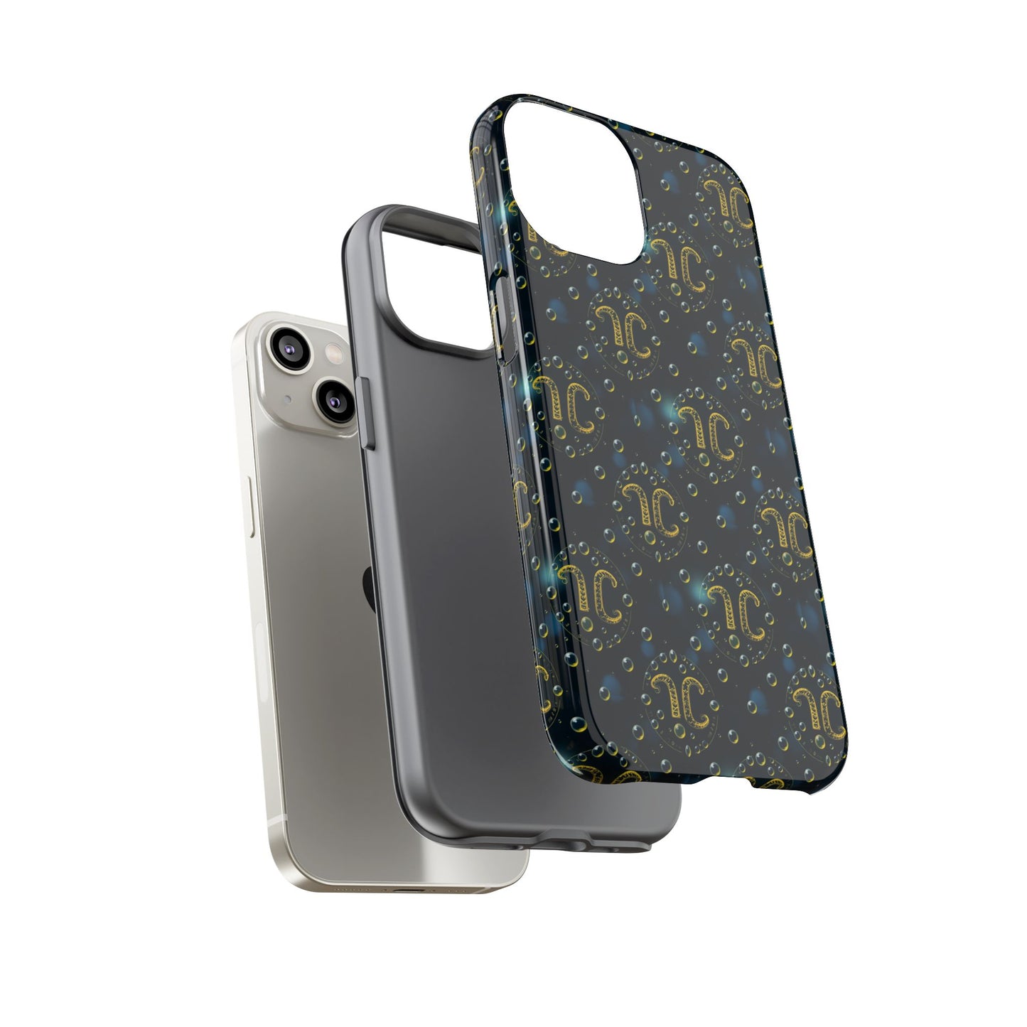 Tough Cases, Aquarius, Zodiac v2, Bubble Pattern
