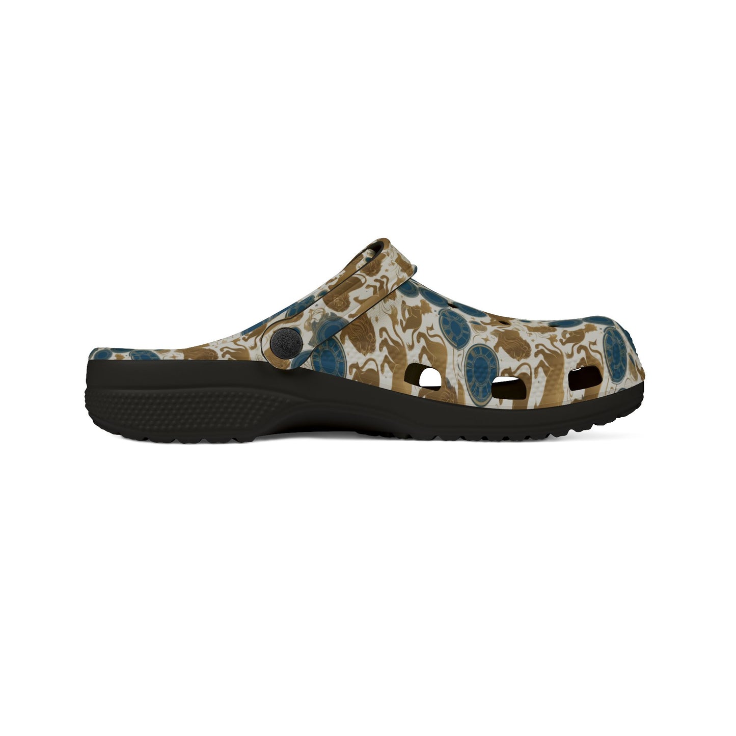 EVA Foam Rubber Shoes, (AOP), Leo, Zodiac, Pattern