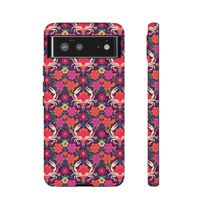 Tough Cases, Cancer, Zodiac v1, Flower Pattern