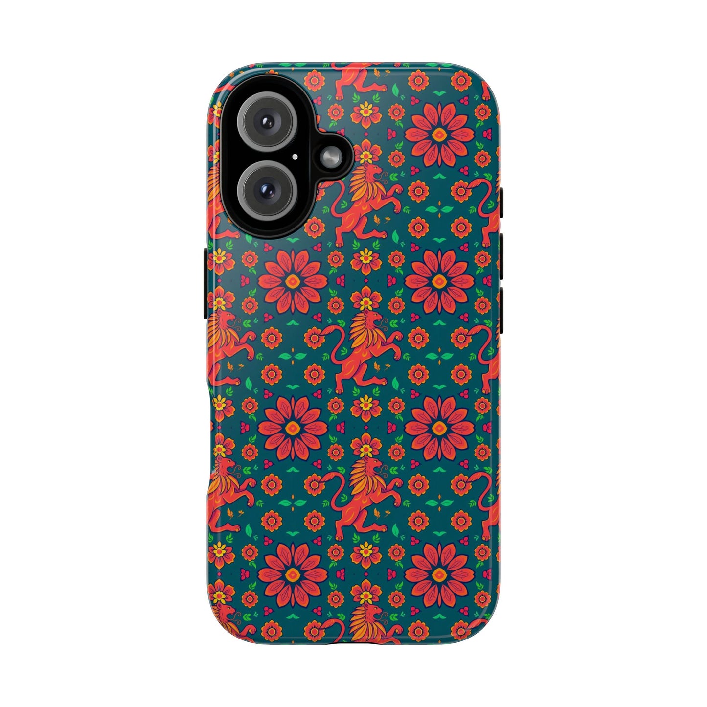 Tough Cases, Leo, Zodiac v2, Flower Pattern