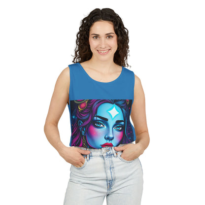 Unisex Garment-Dyed, Tank Top, Gemini, Pop Art, 100% US cotton