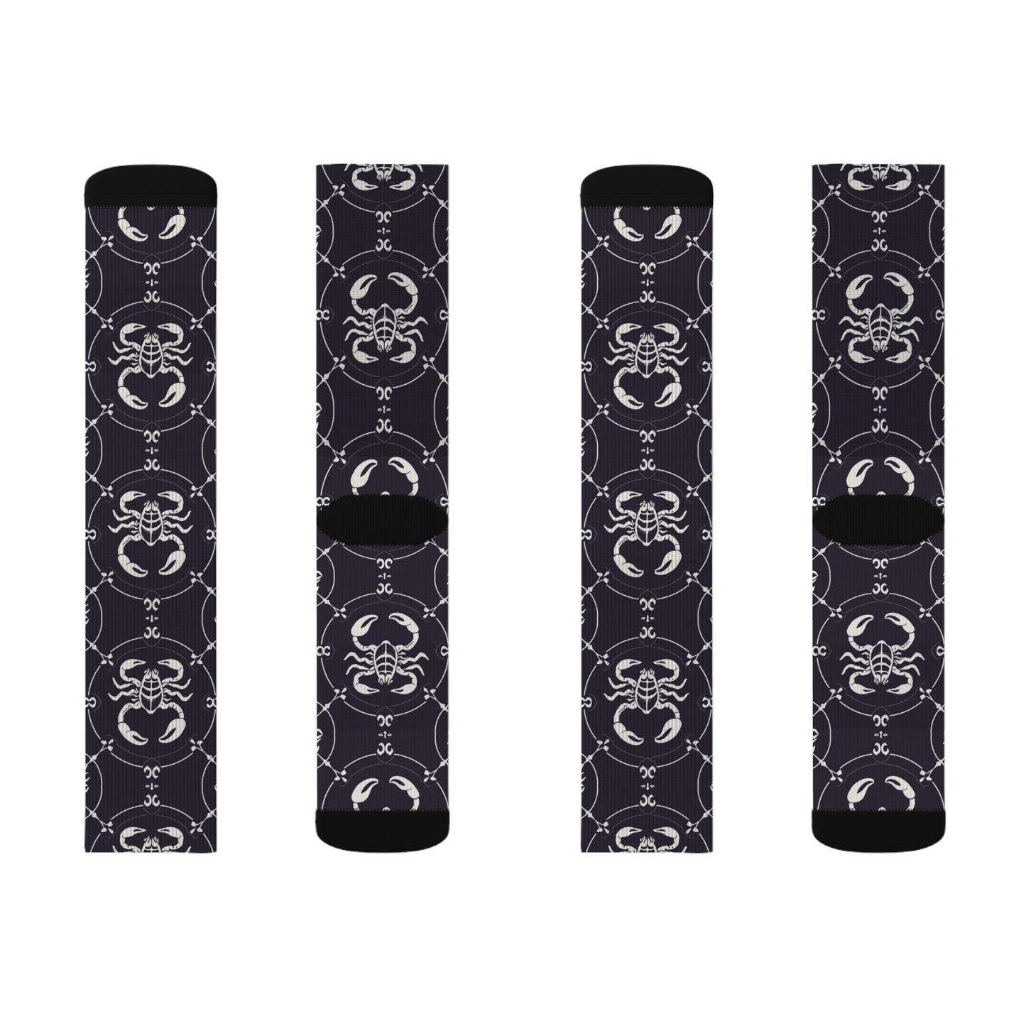 Sublimation Socks, Scorpio, Zodiac, Pattern