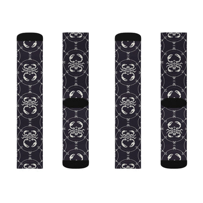 Sublimation Socks, Scorpio, Zodiac, Pattern