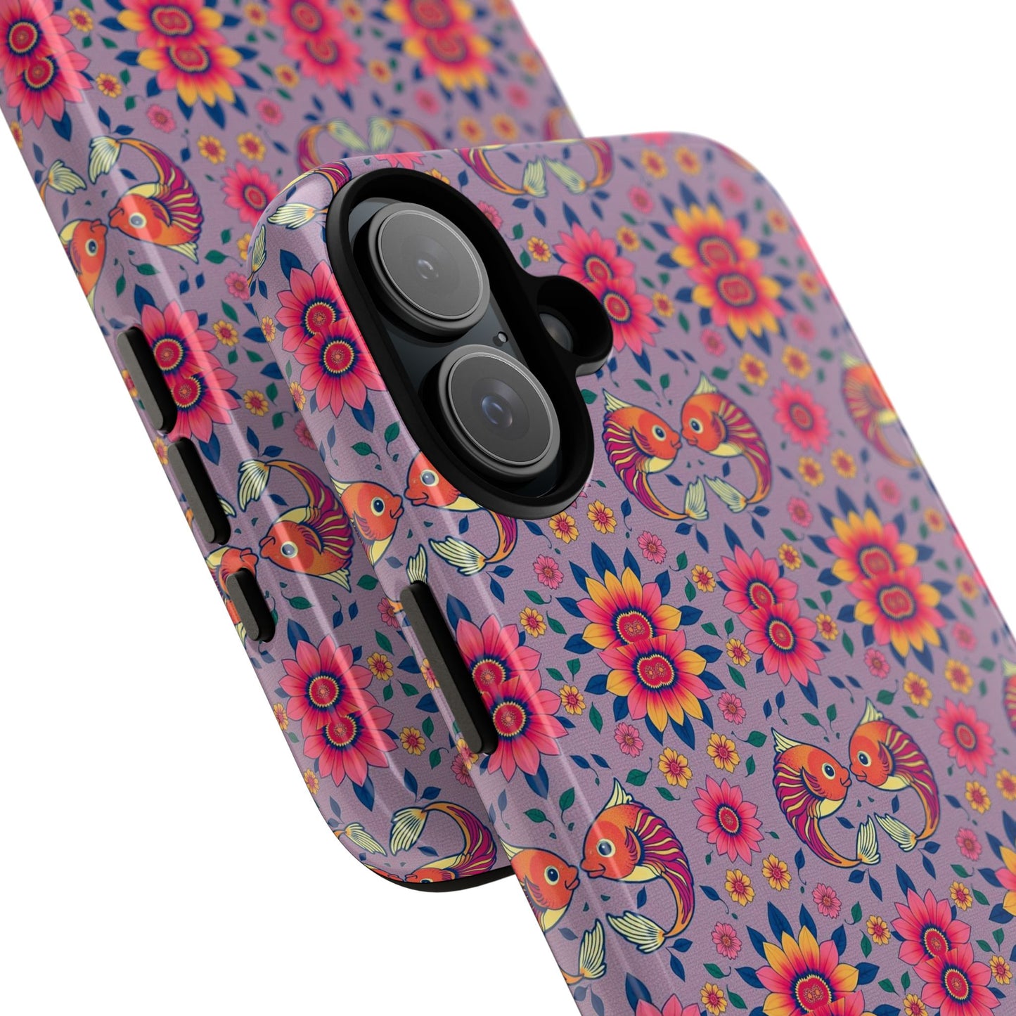 Tough Cases, Pisces, Zodiac v3, Flower Pattern