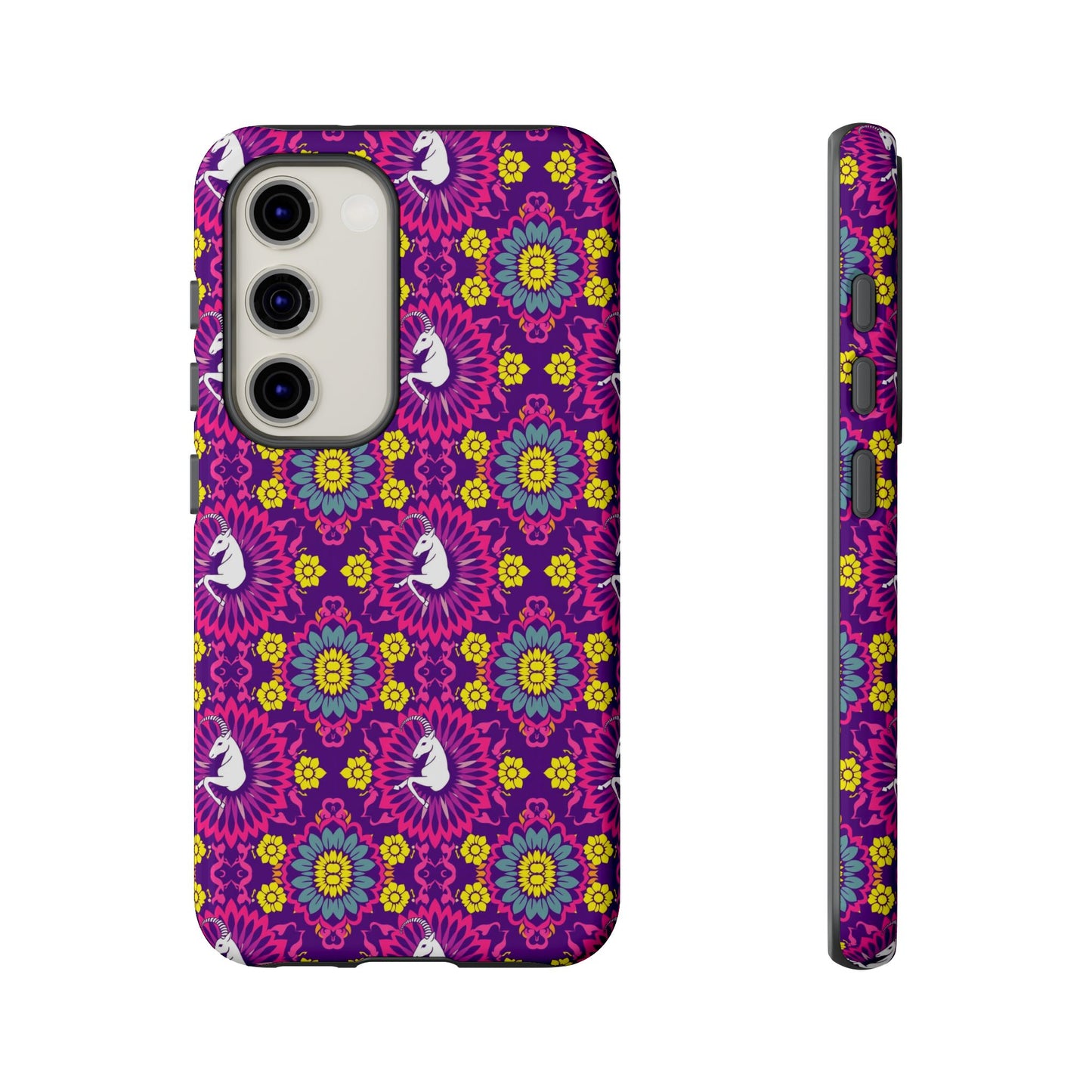 Tough Cases, Capricorn, Zodiac, Flower Pattern