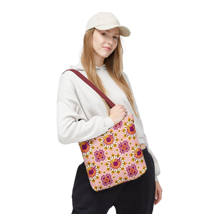 Tote Bag (AOP), Sagittarius, Zodiac, Flower Pattern