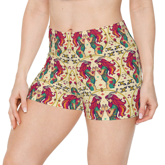 Women's Shorts, (AOP), Gemini, Zodiac, Sexy Pattern