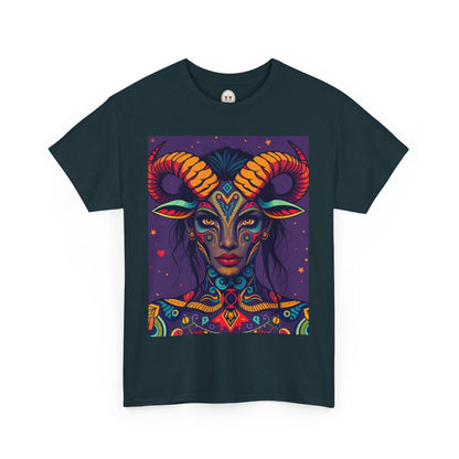 Unisex Heavy Cotton T-Shirt, Taurus, Zodiac v3, Sexy Art