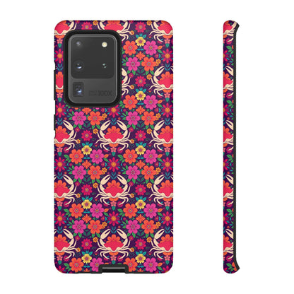 Tough Cases, Cancer, Zodiac v1, Flower Pattern