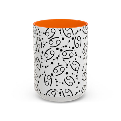 Accent Coffee Mug with the Cancer sign (11, 15oz)
