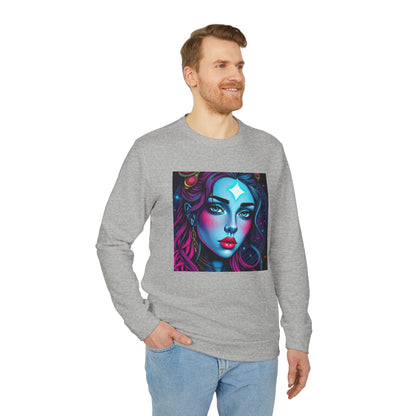 Adidas Unisex Fleece Crewneck Sweatshirt, Gemini, Pop Art, Zodiac