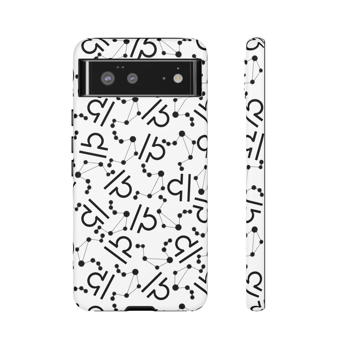 Tough Cases with the Libra Zodiac sign for iPhone, Samsung Galaxy, and Google Pixel devices