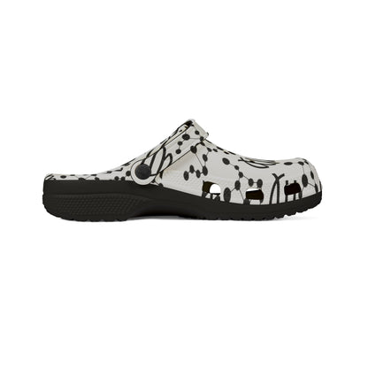 EVA Foam Rubber Shoes (AOP), Material 100% EVA, Virgo Zodiac Design
