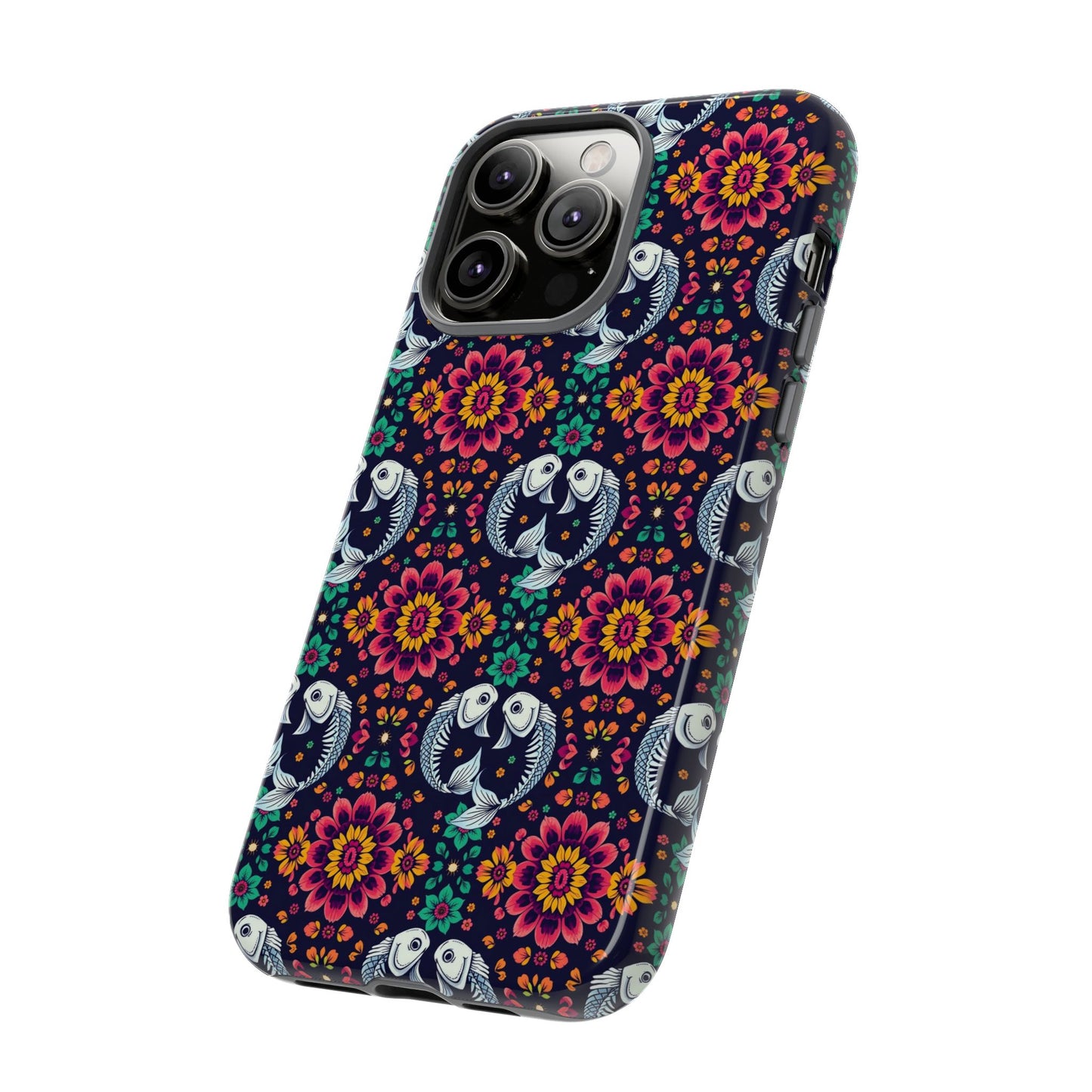 Tough Cases, Pisces, Zodiac v4, Flower Pattern