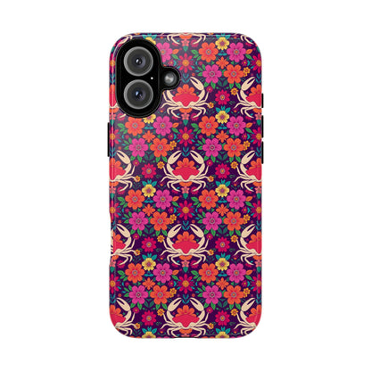 Tough Cases, Cancer, Zodiac v1, Flower Pattern