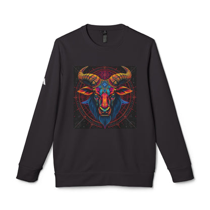 Adidas, Unisex Fleece Crewneck Sweatshirt, Taurus, Pop Art 2, Zodiac