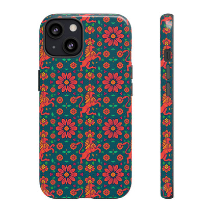 Tough Cases, Leo, Zodiac v2, Flower Pattern