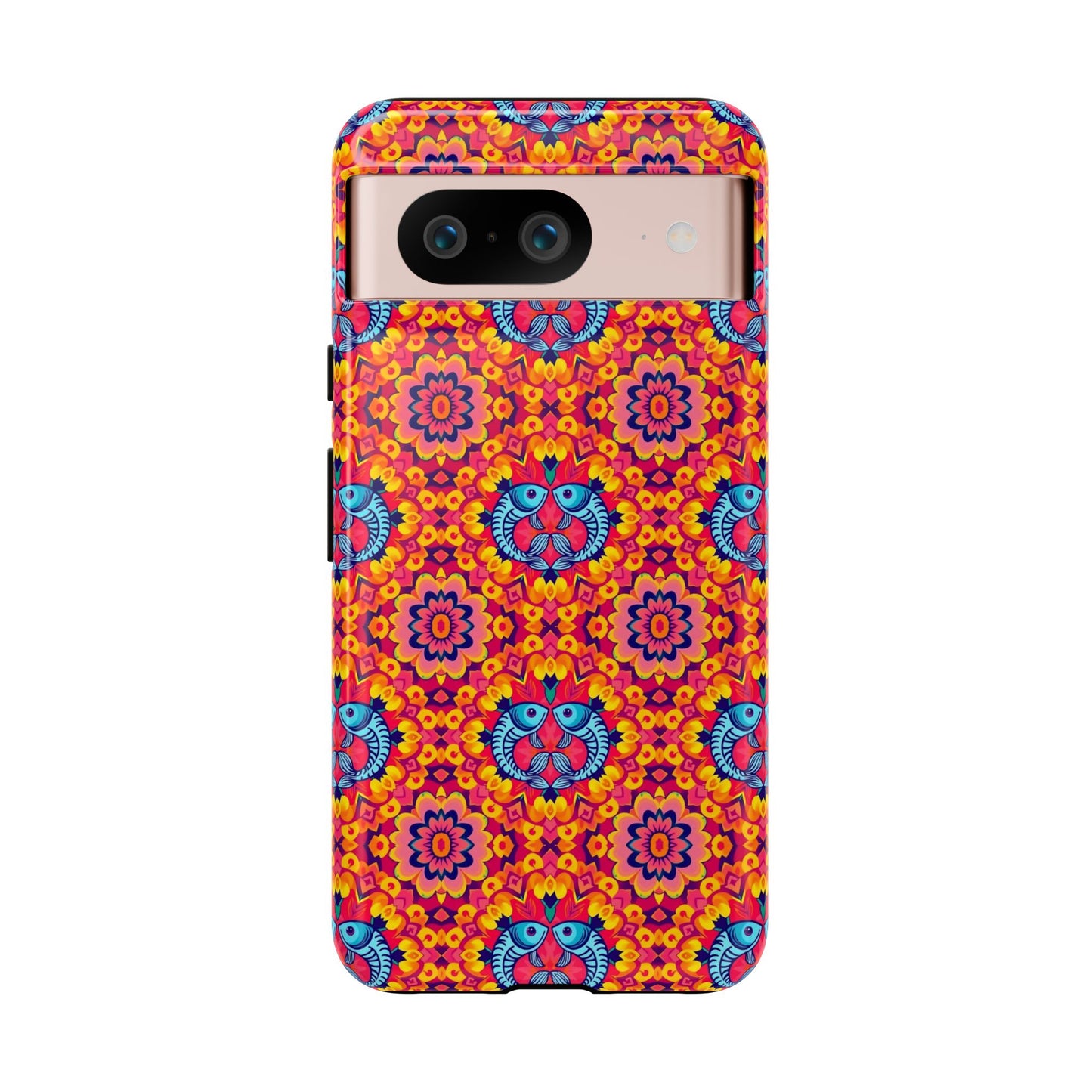 Tough Cases, Pisces, Zodiac v1, Flower Pattern