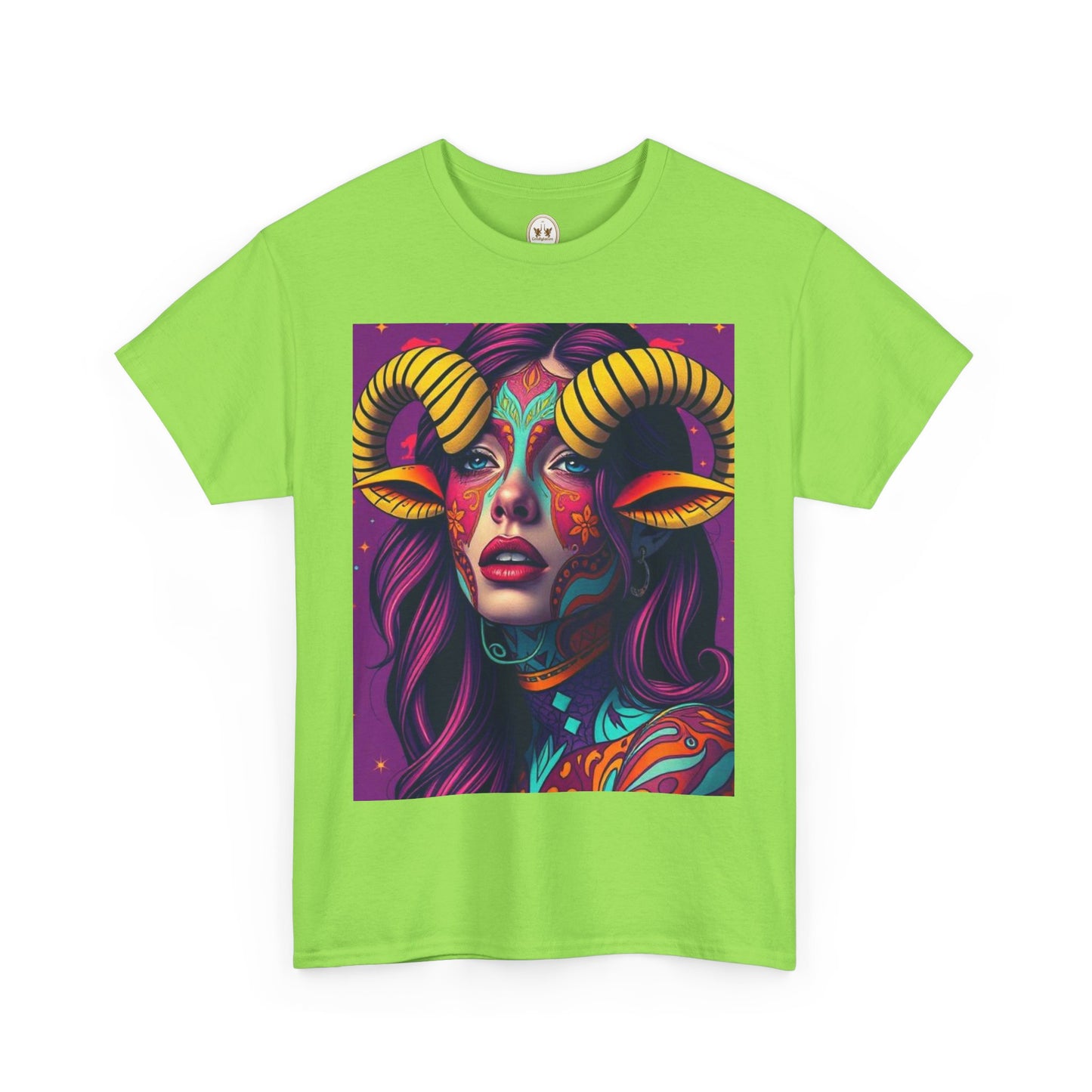 Unisex Heavy Cotton T-Shirt, Taurus, Zodiac v2, Sexy Art