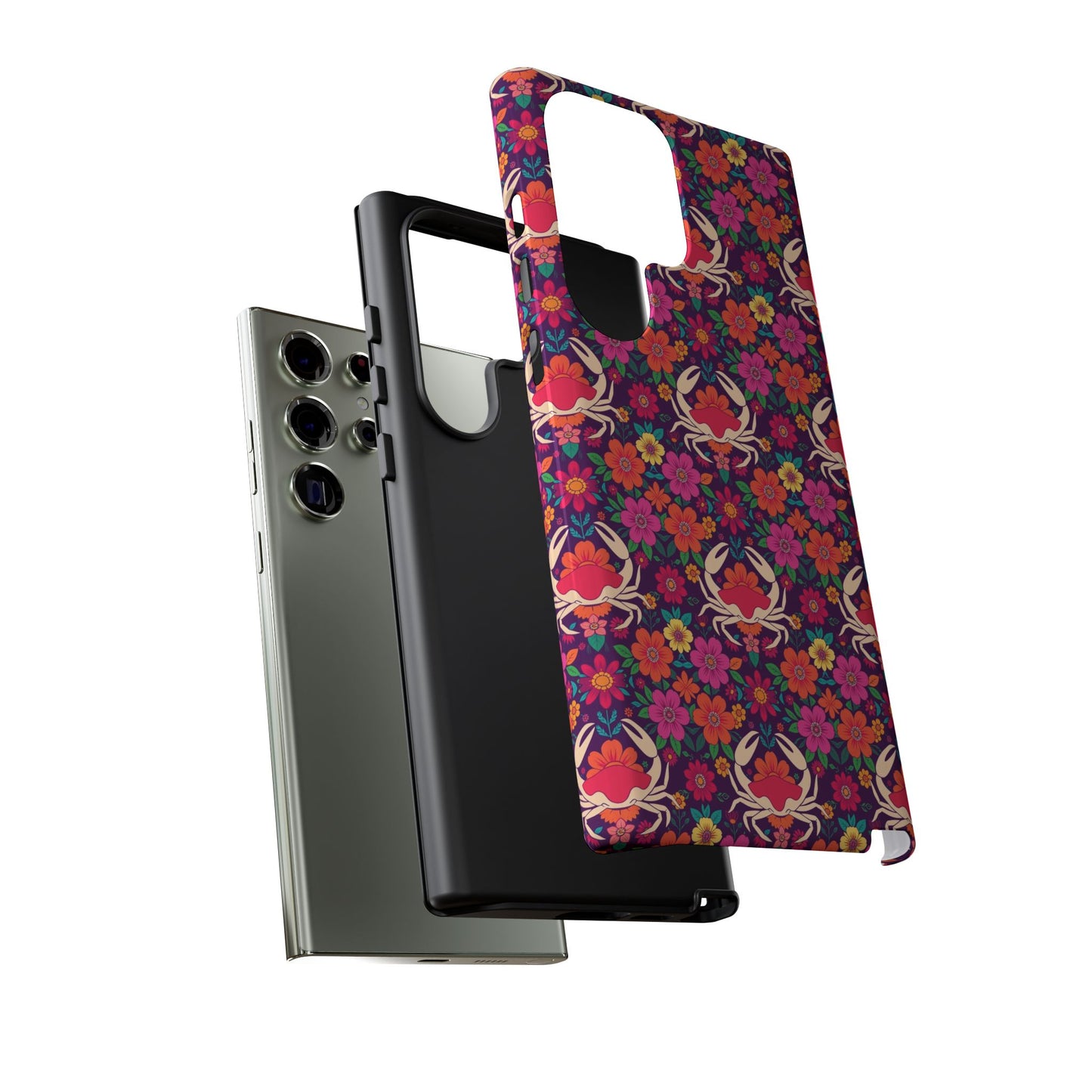 Tough Cases, Cancer, Zodiac v1, Flower Pattern