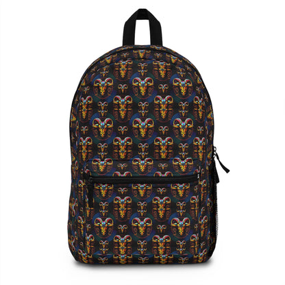 Backpack, Taurus, Zodiac v1, Metal Pattern