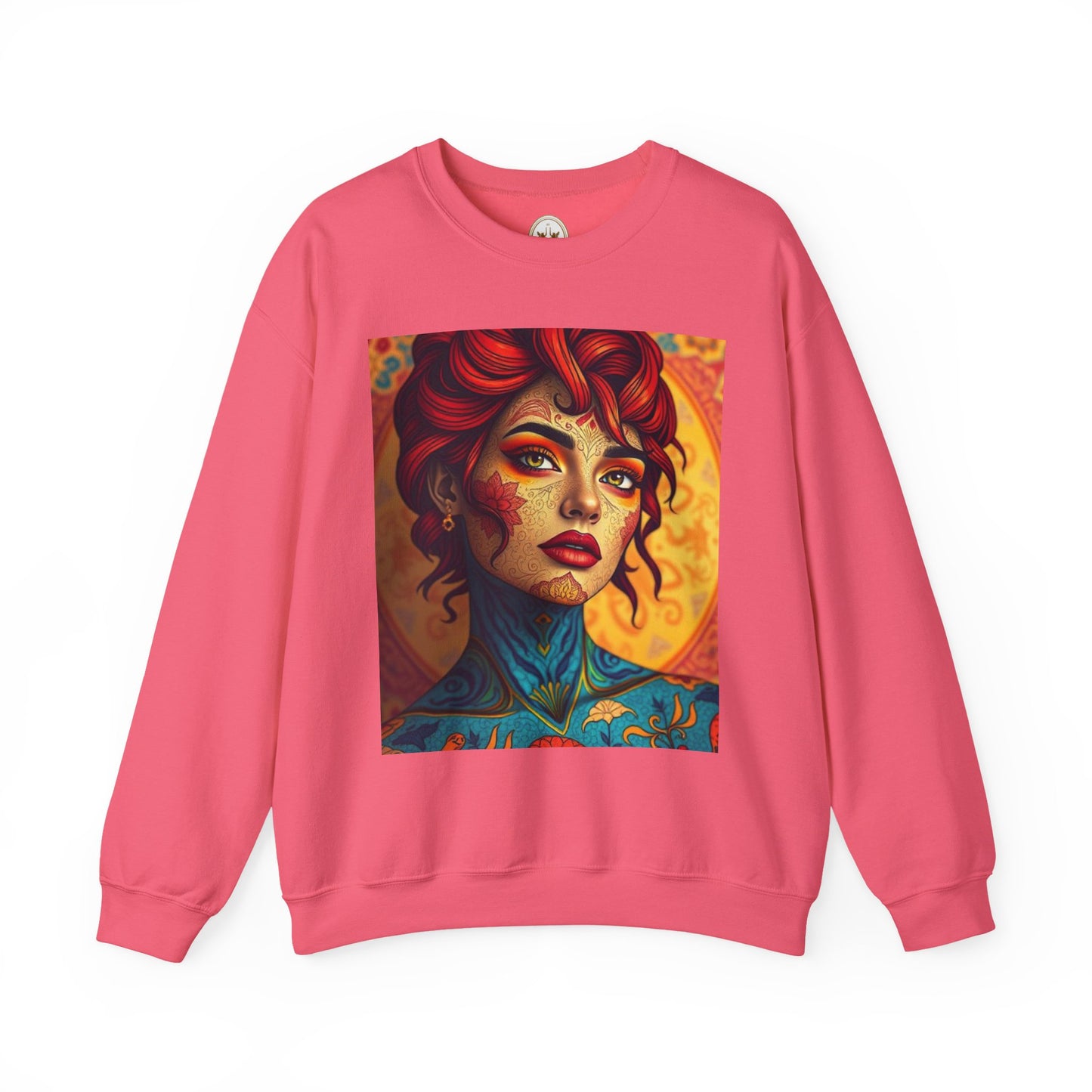 Unisex Heavy Blend™ Crewneck Sweatshirt, Aquarius, Zodiac v2, Sexy Pattern