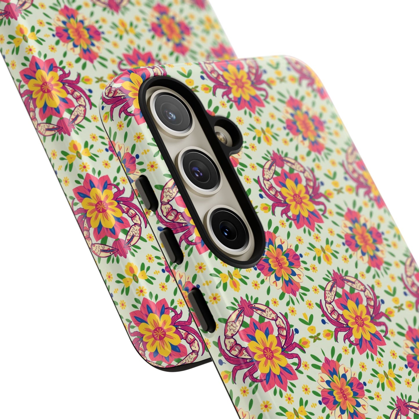 Tough Cases, Cancer, Zodiac v3, Flower Pattern