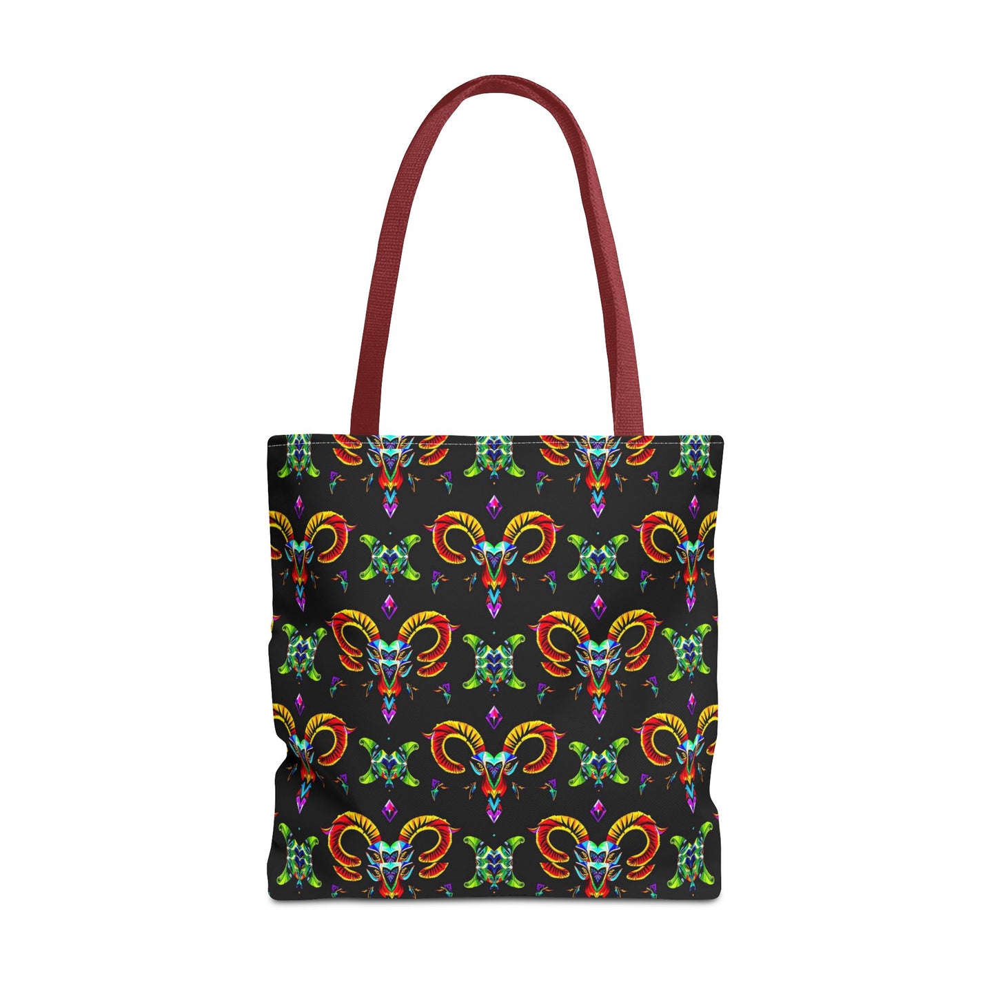 Tote Bag (AOP), Aries, Zodiac, Jewel Pattern