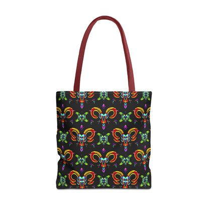 Tote Bag (AOP), Aries, Zodiac, Jewel Pattern