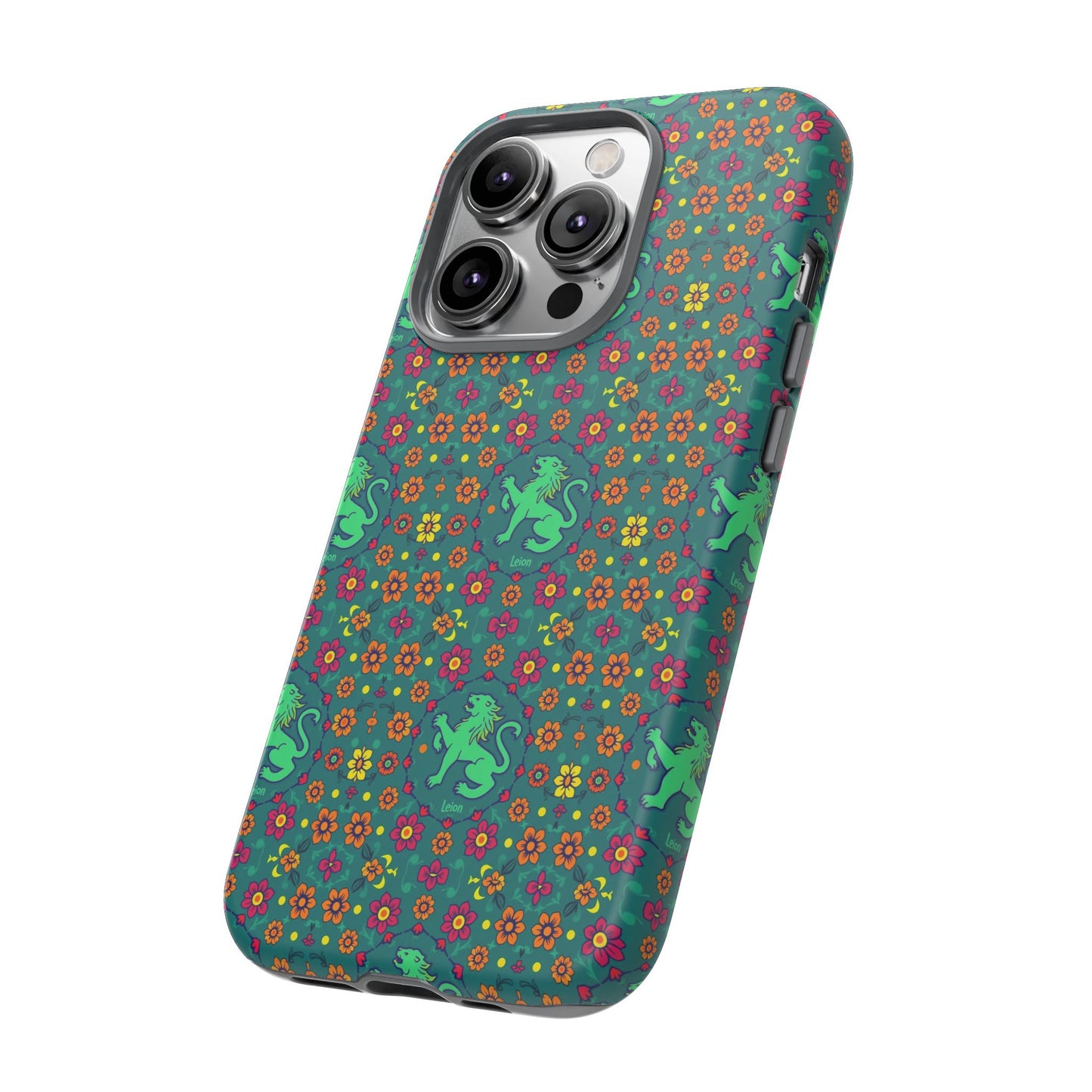 Tough Cases, Leo, Zodiac v3, Flower Pattern