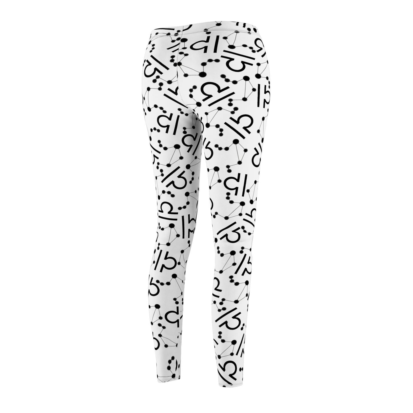 Women's Zodiac Cut & Sew Casual Leggings Libra Zodiac sign