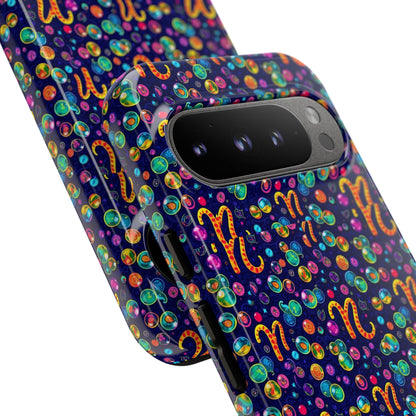 Tough Cases, Aquarius, Zodiac, Bubble Pattern